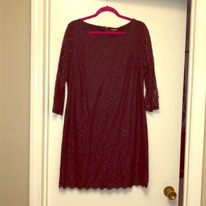 Dana Buchman Purple Lacey Dress